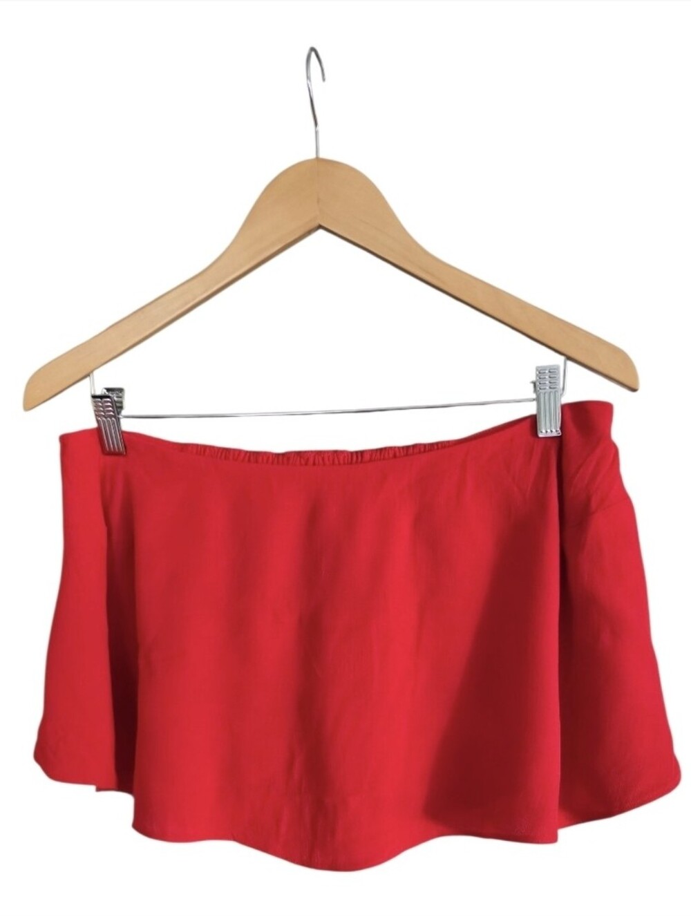 Free People Red Off-Shoulder Crop Top